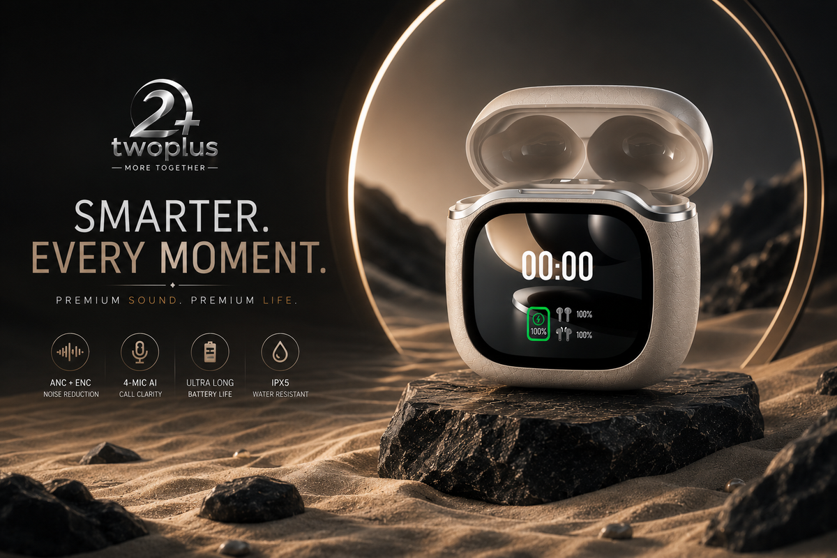 MONOISE PS-6 Smart Touch Screen Wireless Earbuds