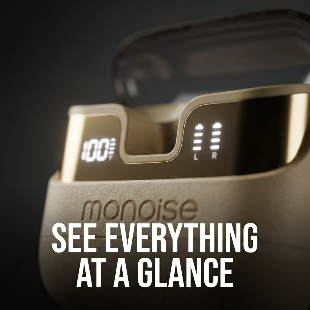 MONOISE PM10 Smart Touch Screen Wireless Earbuds