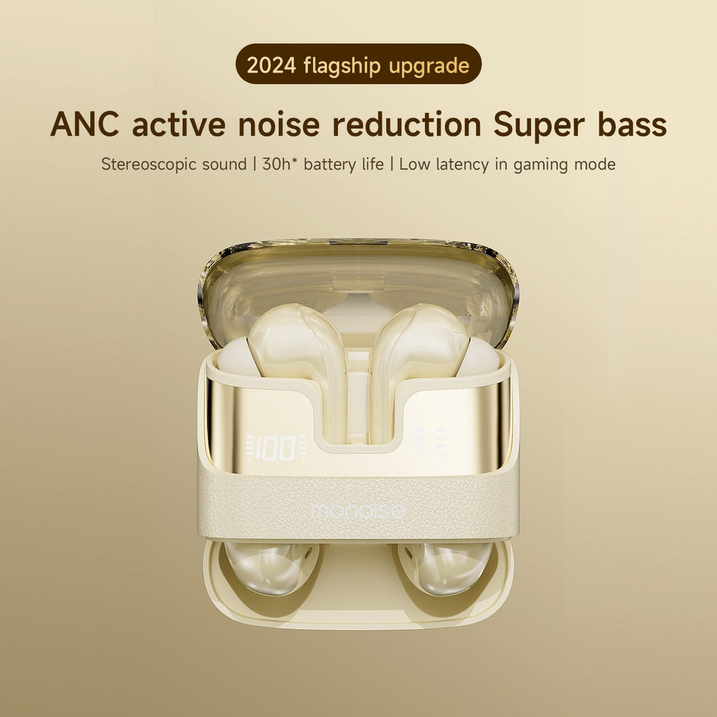 MONOISE PM10 Smart Touch Screen Wireless Earbuds